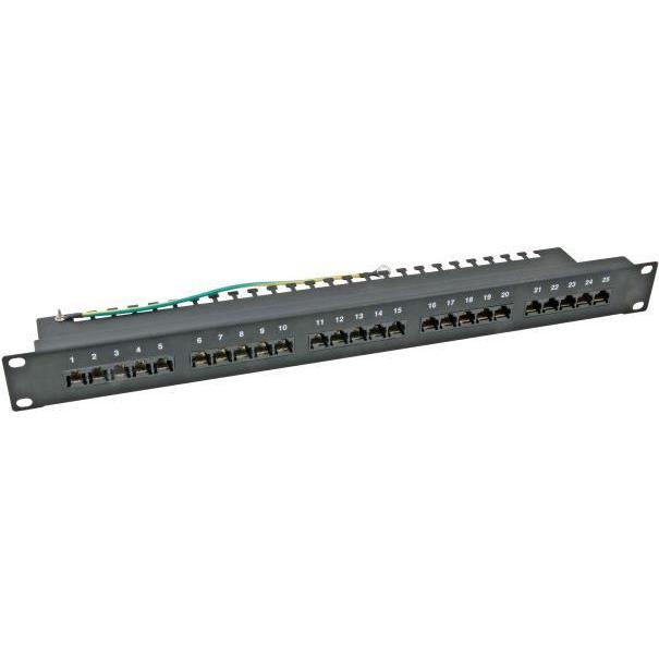 EFB Elektronik 37595SW.2 1U Patch Panel, Server Zubehör, Schwarz