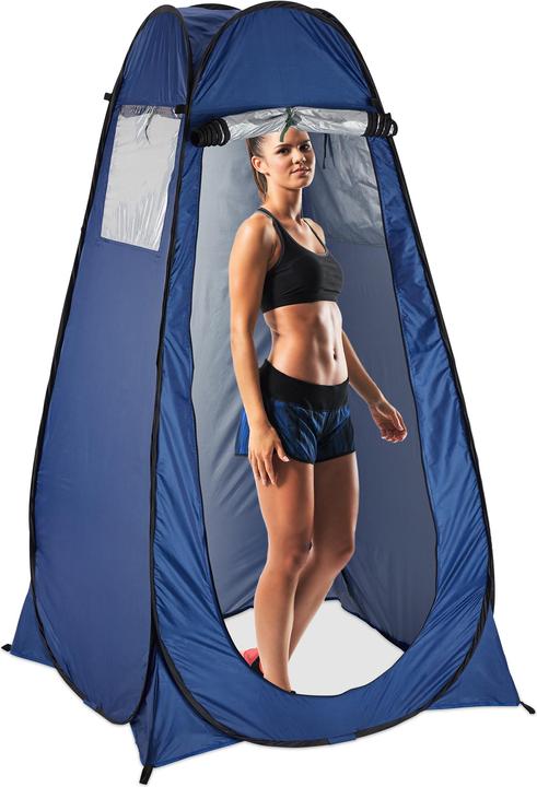 Relaxdays Pop up (Strandzelt + Strandmuschel, 2 kg, 1 Person)