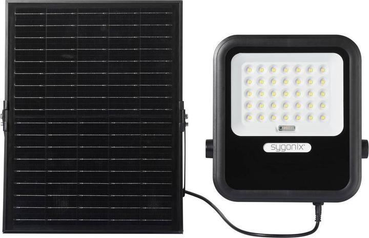 Produktbild Sygonix SY-6313014 Solar-Wandstrahler 20 W Warmweiss Schwarz (2000 lm, IP44)