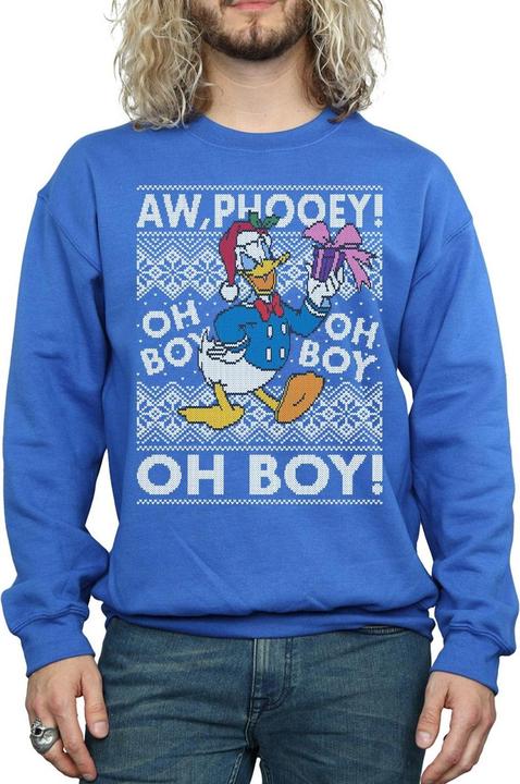 Immagine prodotto Disney Donald Duck Christmas Fair Isle Felpa Uomo (L)