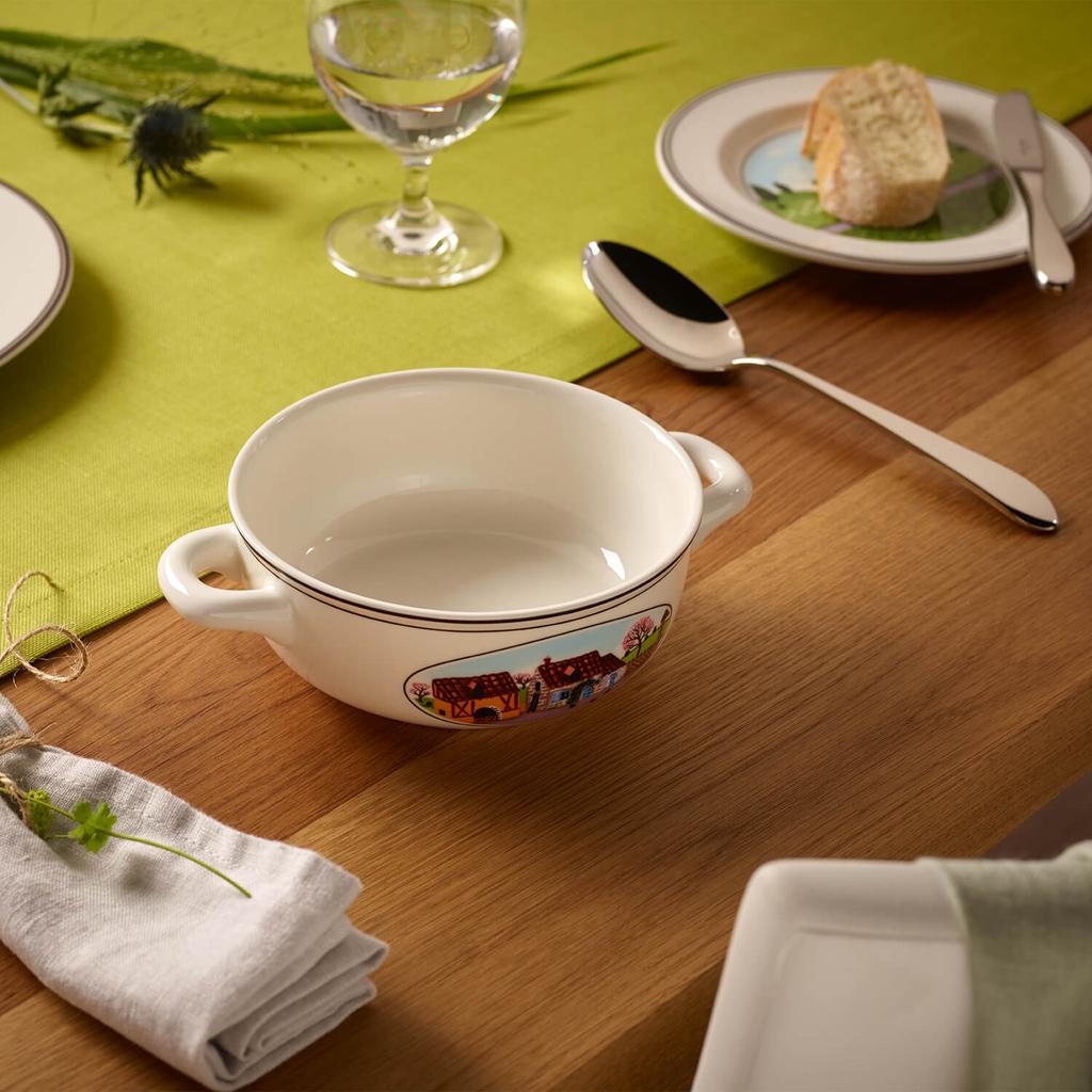 Thumbnail - Villeroy & Boch Design Naif Suppentasse mit Untertasse, Schüssel + Schale, Mehrfarbig
