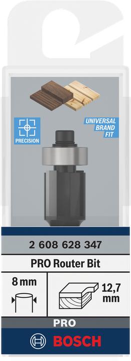 Produktbild Bosch Professional Zubehör Laminat-Bündigfräser, 8 mm, D1 12,7 mm, L 13 mm, G 56 mm