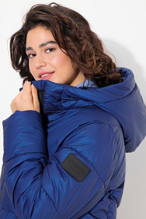 Image du produit Ulla Popken Manteau matelassé, capuche et cordon de serrage, poignets coupe-vent. Coupe évasée. (42, 44)