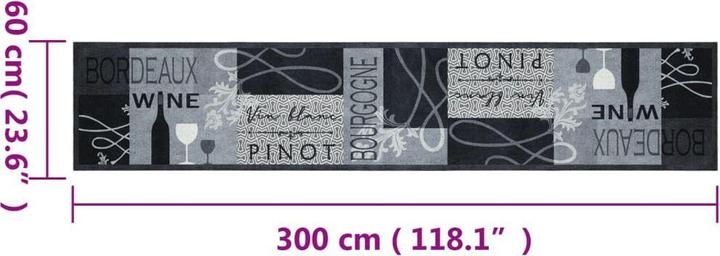 Produktbild vidaXL Küchenteppich (60 x 300 cm)