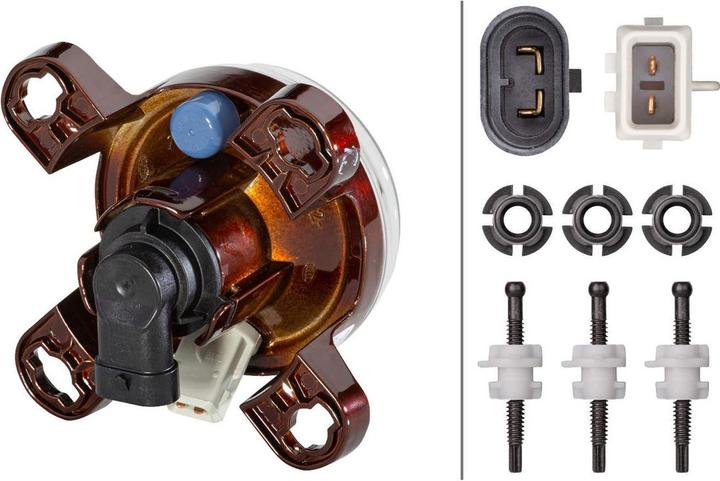 Produktbild Hella Scheinwerfer DE FF für MERCEDES VAN HOOL TATA EVOBUS VDL