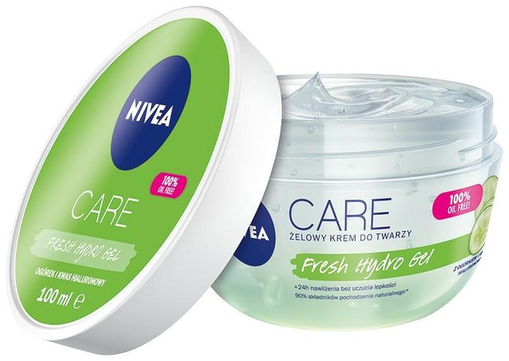 Actual product image NIVEA Care Fresh Hybrid Gel face cream for oily and combination skin with hyaluronic acid 100ml (100 ml, 24h cream)