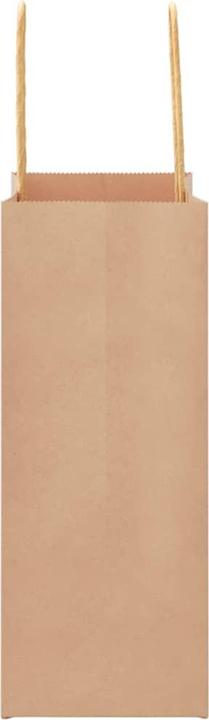 Produktbild VidaXL Kraftpapiertüten 50 Stk. mit Henkel Braun 15x8x21 cm Papiertüte (Geschenktüte, 50 x)