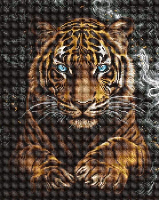 Ideyka Diamantmosaik - Wilder Tiger 40x50cm