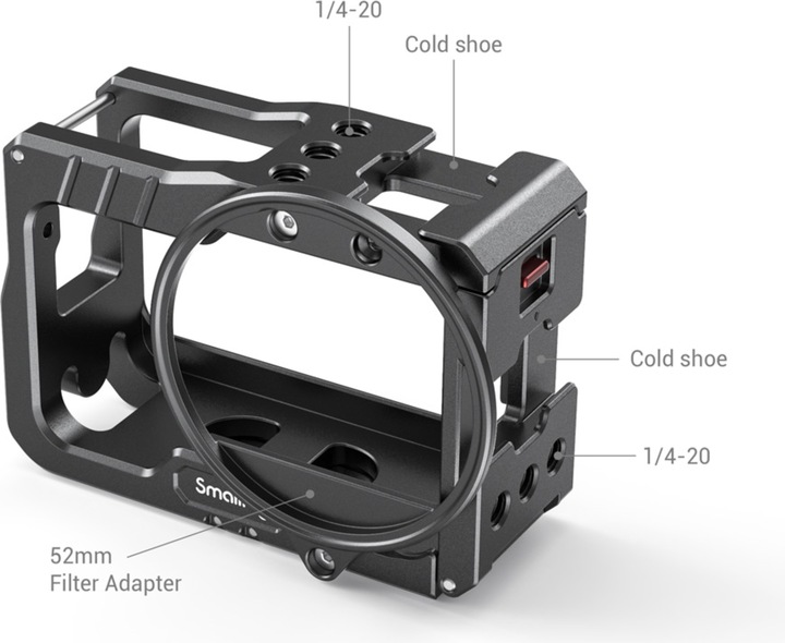 Actual product image SmallRig Vlogging Cage and 52mm Filter Adapter for Insta360 ONE R 4K Edition 2901 (Cage)