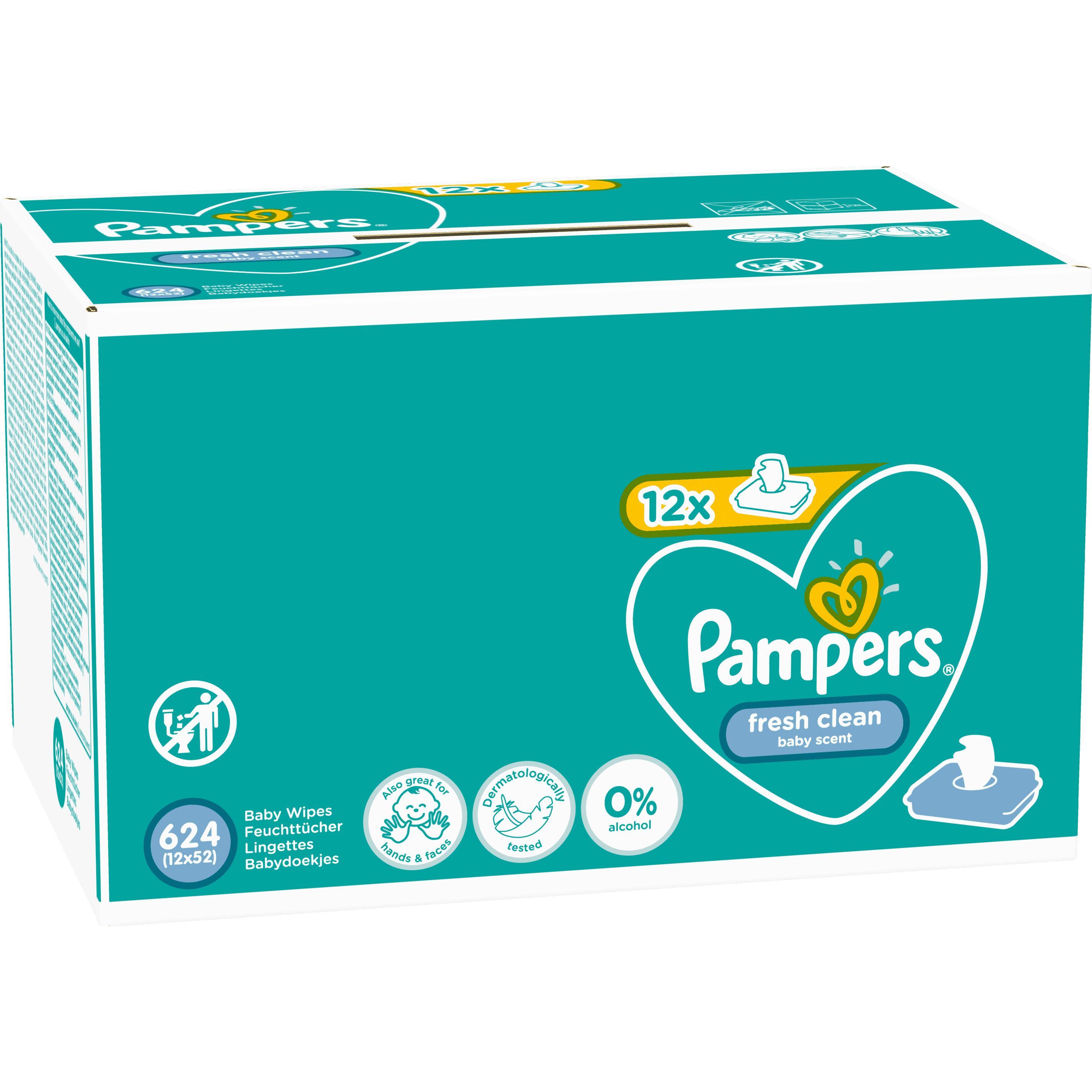 Pampers Fresh Clean (624 Stück)