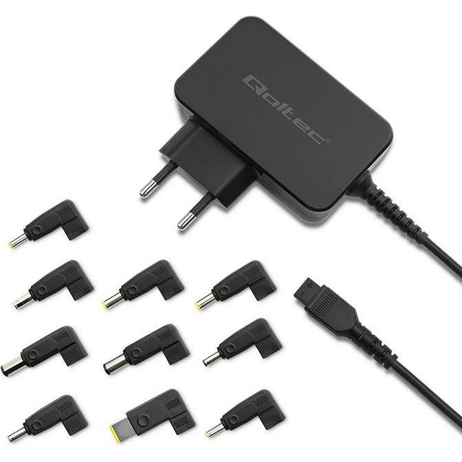 Qoltec 65-W-Universal-Netzteil | 10 Plugins (65 W) (52414)