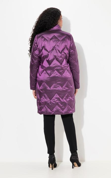 Produktbild Ulla Popken Steppmantel, Two-Tone, Stehkragen, 2-Wege-Zipper (46, 48)