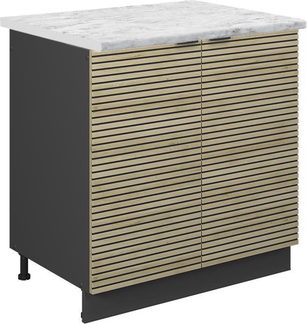 Anthrazit, Eiche Paneel, Marble-Weiss