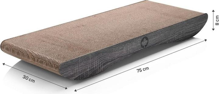 Productafbeelding CanadianCat Comet XL krabplank, donkergrijs (8 cm, Donkergrijs)