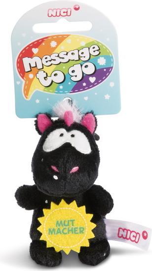 Actual product image NICI Keychain Carbon Flash "MUTMACHER"