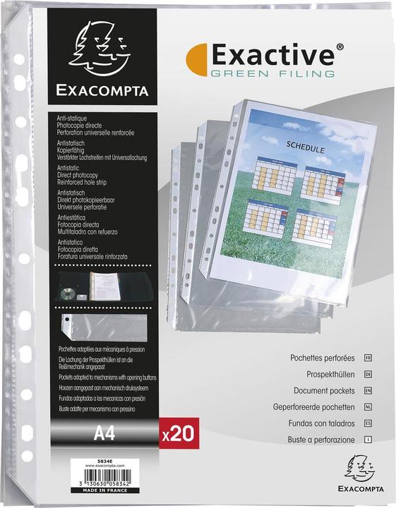 Immagine prodotto Exacompta Tasche per opuscoli (A4, 20x)