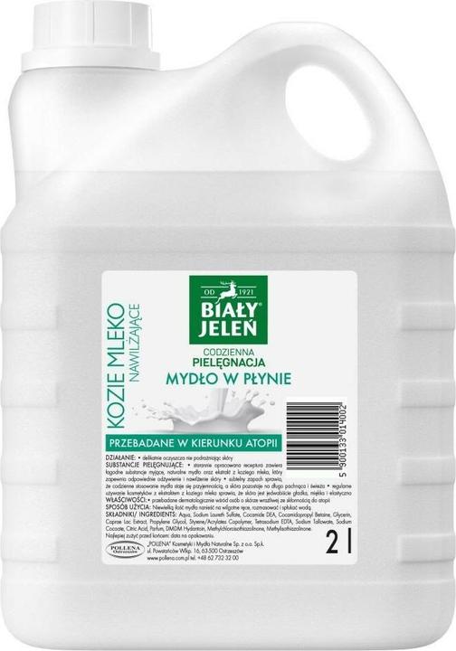 Productafbeelding Biały Jeleń Weisser Hirsch Hypoallergene Vloeibare Zeep Hydraterende Zeep Geitenmelk 2L (Vloeibare zeep, 2000 ml)