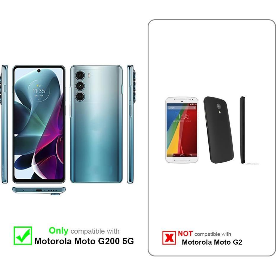 Thumbnail - Cadorabo TPU Liquid Silicone Case Hülle für Motorola MOTO G200 5G (Motorola Moto G200 5G), Smartphone Hülle, Gelb