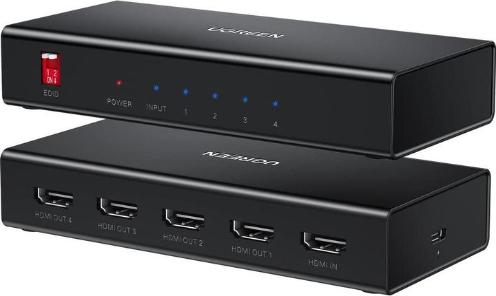 Actual product image Ugreen Canyon HDMI 2.0 Splitter - 4K 60Hz - 1 Input - 4 Outputs