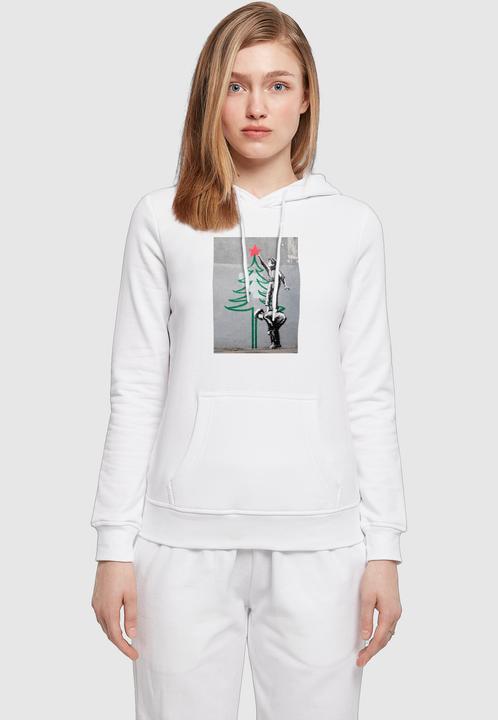 Produktbild Merchcode Ladies Banksy - Christmas Tree Basic Hoody - 183519 (4XL)