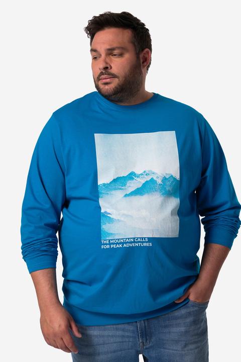 Produktbild Men+ T-Shirt, Langarm, Bauchfit, Druck vorne (5XL)