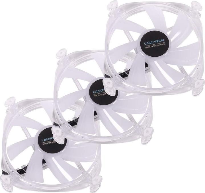 Actual product image Lamptron Icecloud+ ARGB 120 Triple PWM Fan Kit (120 mm, 3x)