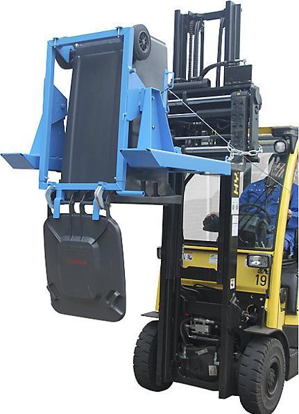 Immagine prodotto eurokraft pro Ribaltatore per cassonetti, per cassonetti da 240 litri, blu chiaro.