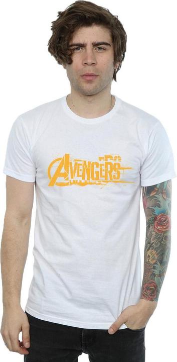 Produktbild Avengers Infinity War Orange Logo TShirt (XXL)