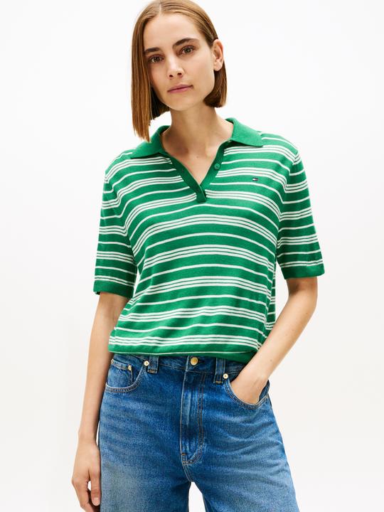 Produktbild Tommy Hilfiger Merino Silk S/S Polo-Nk Sweater (M)