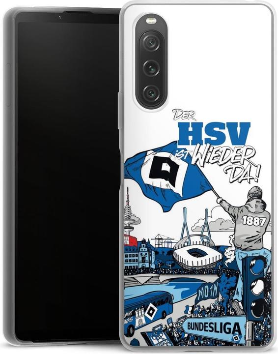 DeinDesign Slim Case fr Sony Xperia 10 V Silikon Hlle Ultra Dnn  Handyhlle Aufstieg Hamburger SV
