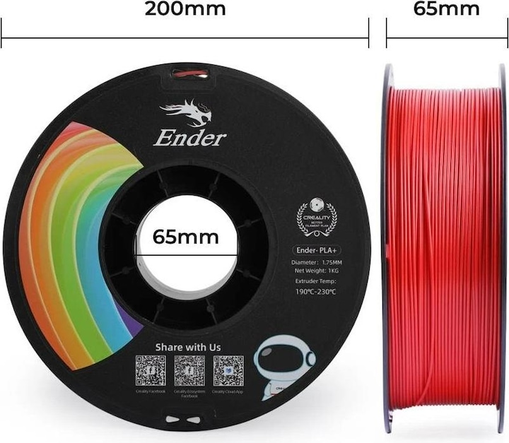 Actual product image Creality Ender (PLA, 1.75 mm, 1000 g, Red)