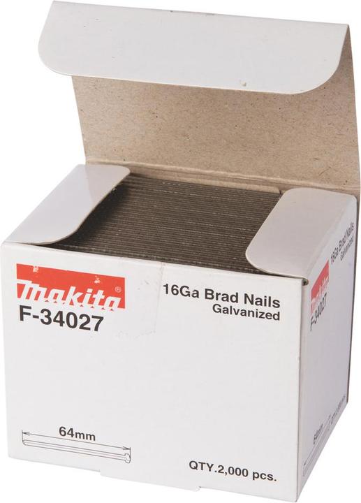 Actual product image Makita BRAD 16GA 1.6X64MM 2000PC