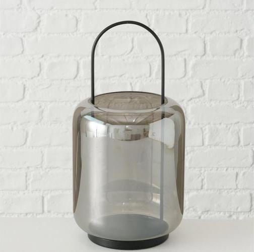Produktbild Boltze Home Windlicht Meryse 17 x 35 cm, Anthrazit (17 x 35 cm, 1 x)