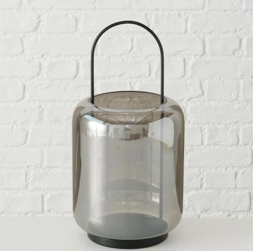 Produktbild Boltze Home Windlicht Meryse 17 x 35 cm, Anthrazit (17 x 35 cm, 1 x)