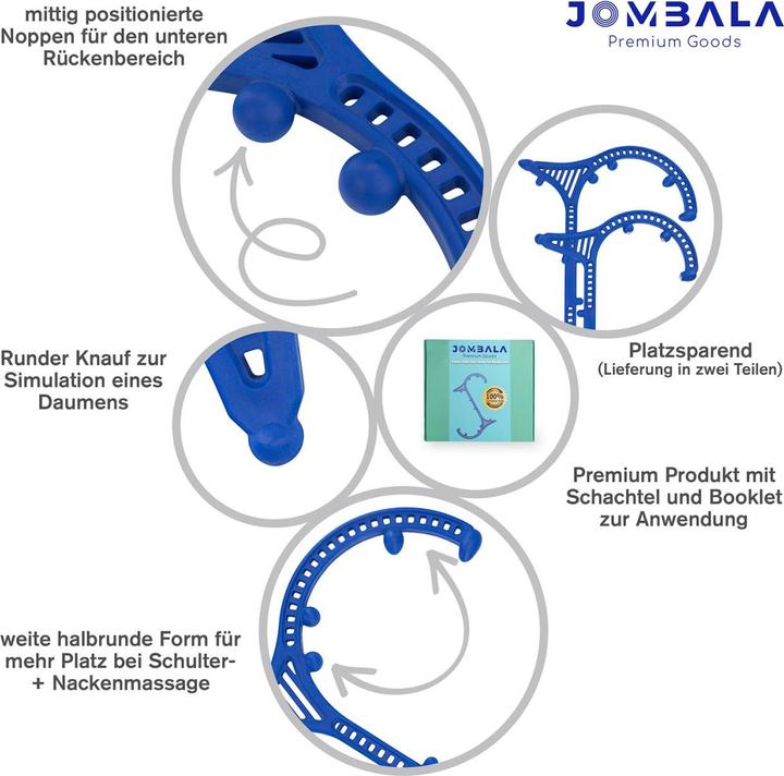 Immagine prodotto Jombala Massaggiatore dei punti d'innesco con sfere d'acciaio rotanti per il massaggio delle zone riflesse