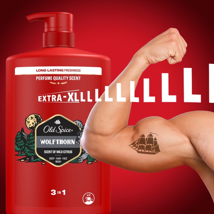 Actual product image Old Spice Wolfthorn 3-in-1 (1000 ml)