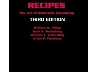 Produktbild Numerical Recipes (Englisch, Brian P. Flannery, Saul A. Teukolsky, William H. Press, William T. Vetterling, 2007)