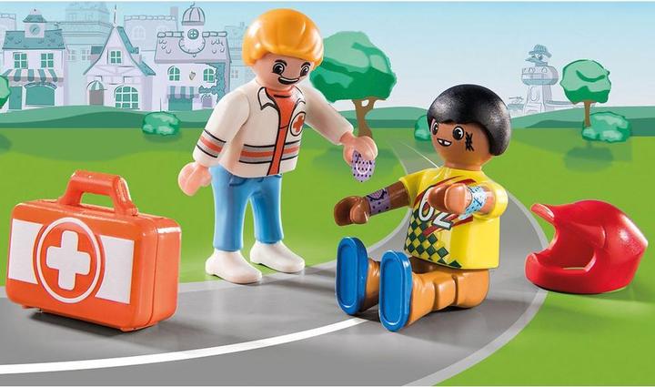 Produktbild Playmobil Notarzt Action: Hilf dem Rennfahrer. (70919, Playmobil Duck On Call)