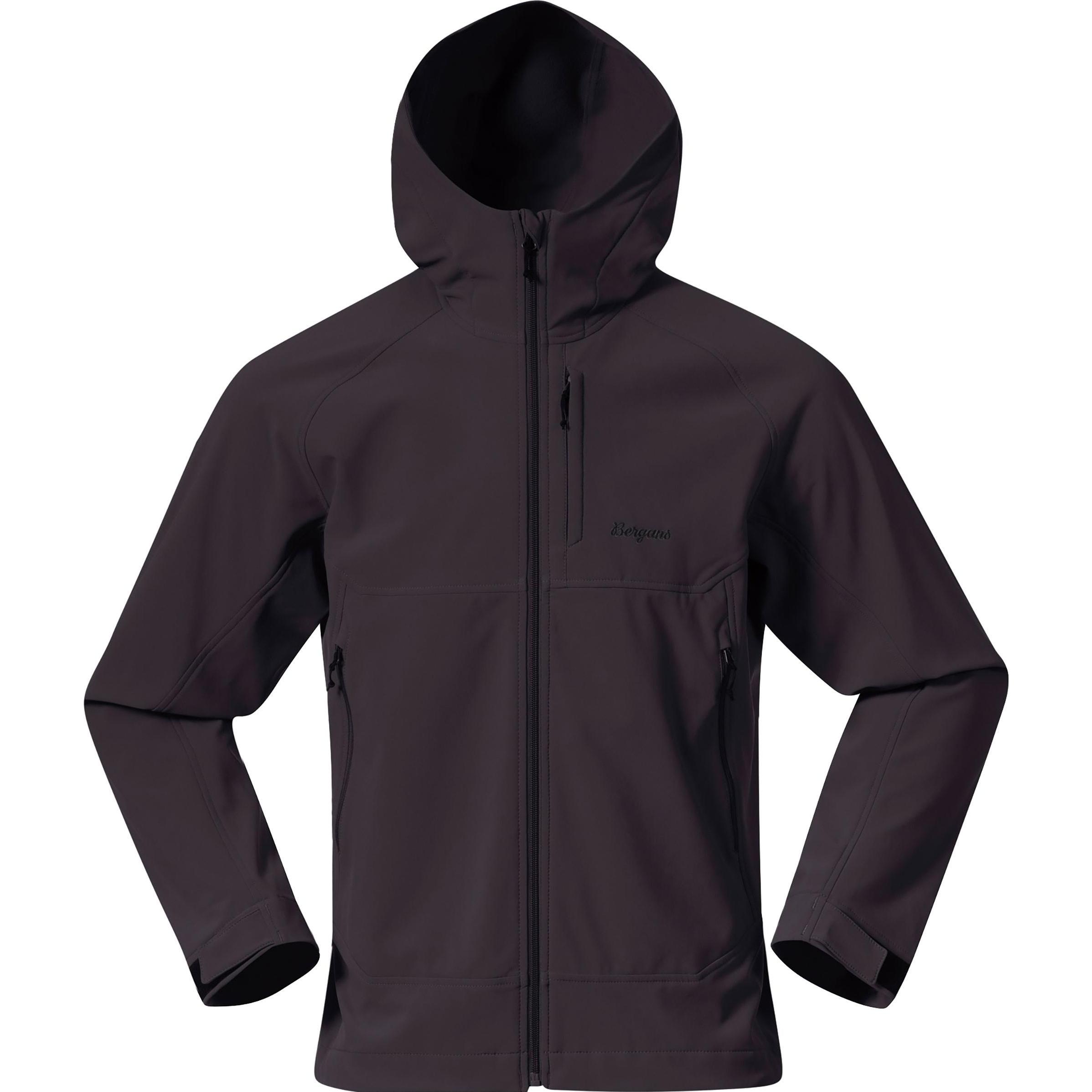 Bergans, Herren, Jacke, Vaagaa Softshell Jacket Hood Men (S), Schwarz, S