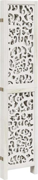 Image du produit vidaXL Séparation de pièce Paravent Séparateur de pièce 6pcs Blanc Bois massif Paulownia