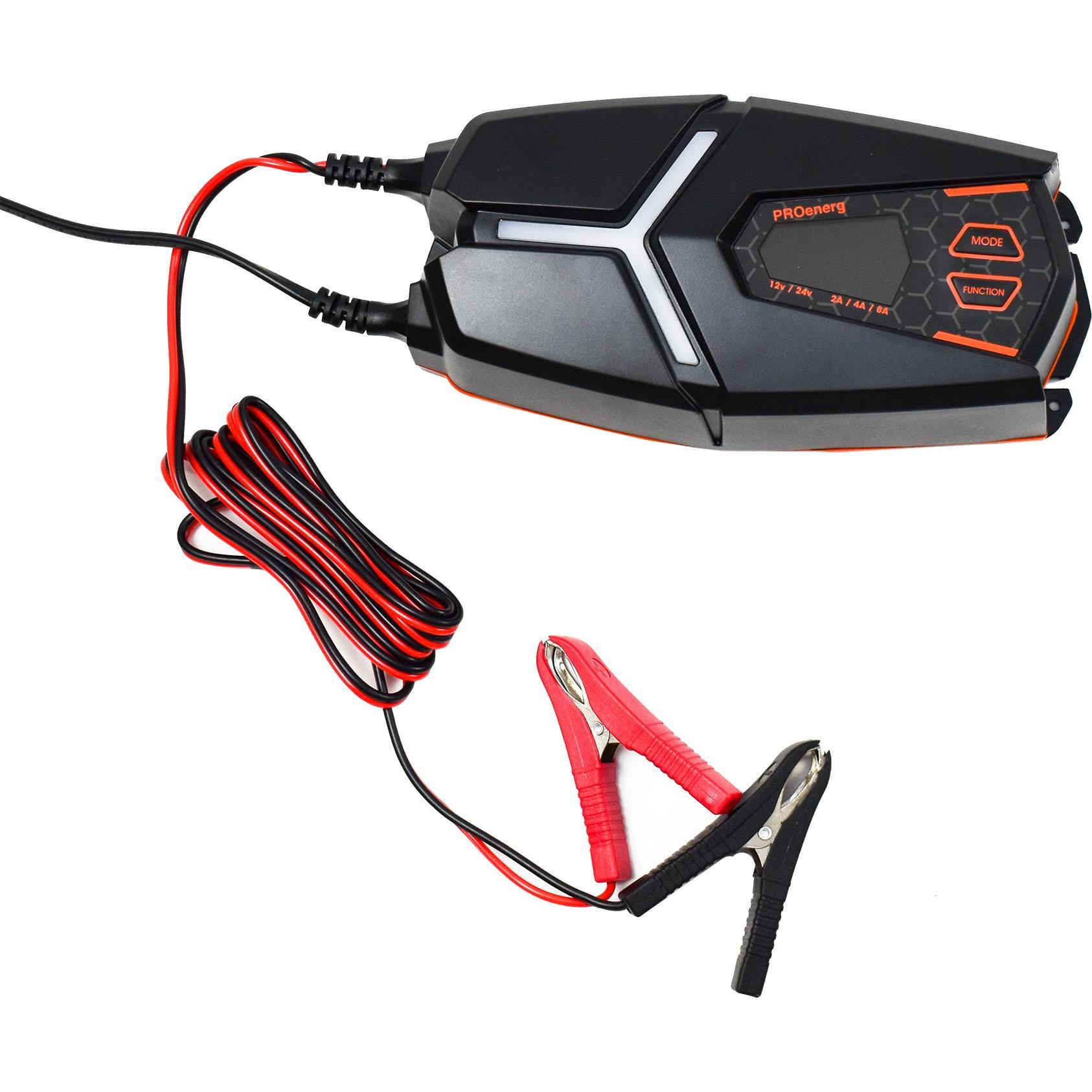Thumbnail - ProEnerg, Fahrzeugbatterie Zubehör, Chargeur voiture intelligent 12/24V 8A full auto - 8 modes