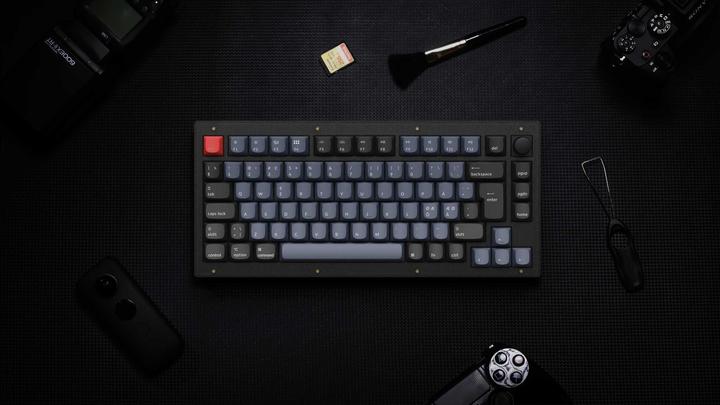 Actual product image Keychron Key V1 75% Frosted Black RGB Key Brown H V1-C3-EN (DE)