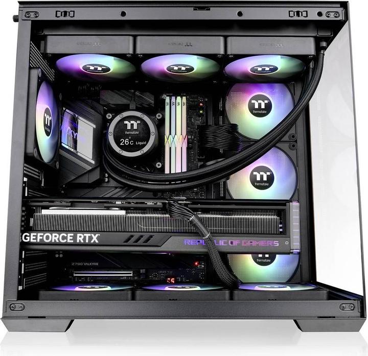 Actual product image Thermaltake Geh View 380 WS Midi Tower "ARGB" Black retail (ATX, mATX, Mini-ITX)