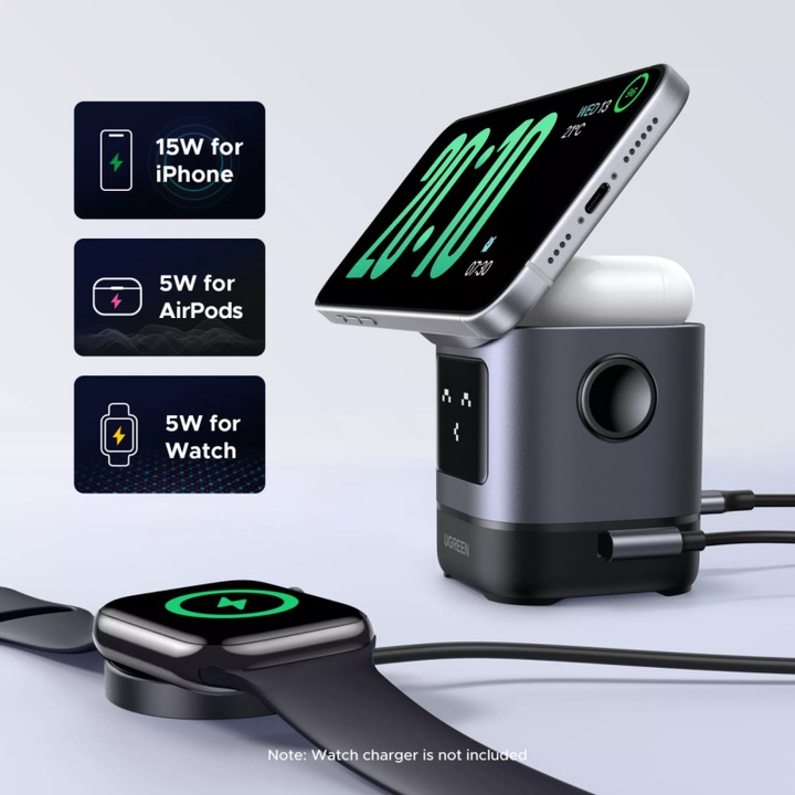 Actual product image Ugreen Uno 2in1 (15 W)