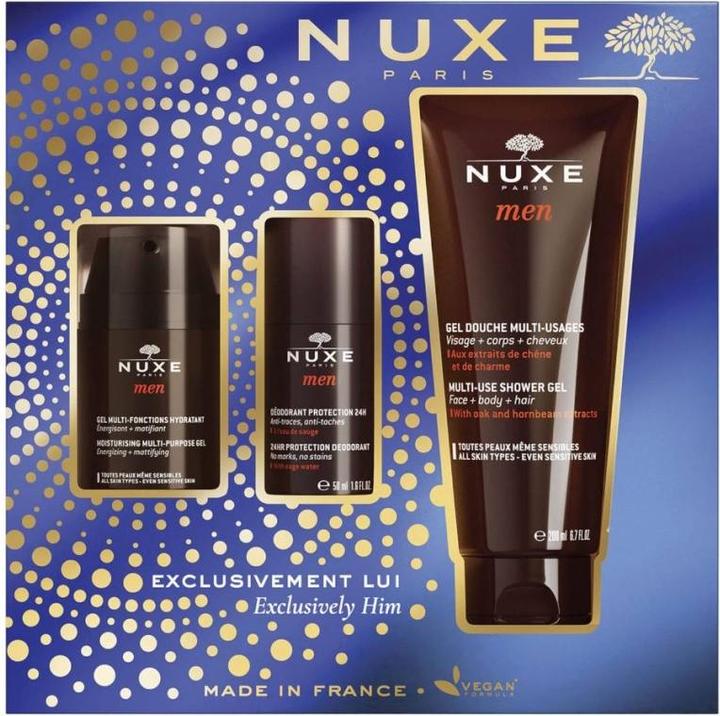 Produktbild Nuxe Men Coffret Noël 2023 Hydratation 3 Stk (Körperpflegeset)