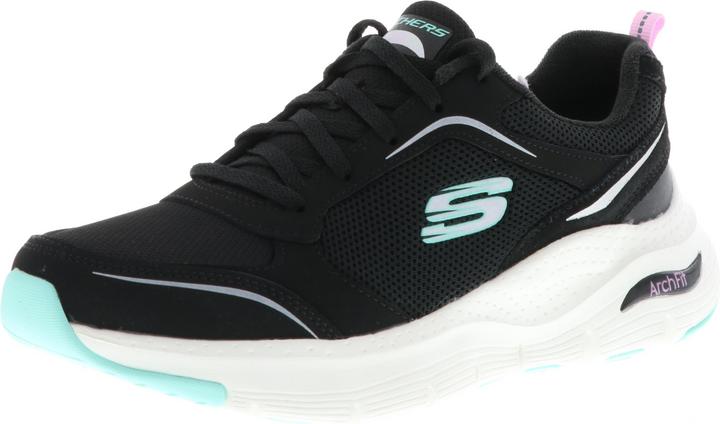Actual product image Skechers 149413/BKMN Arch Fit-Gentle Stride Women's Sneaker Trainers Sports Shoes black/mint green/we (37)