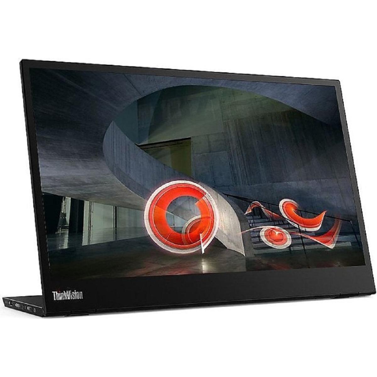 Lenovo ThinkVision M15 (1920 x 1080 Pixel, 15.60"), Monitor, Schwarz