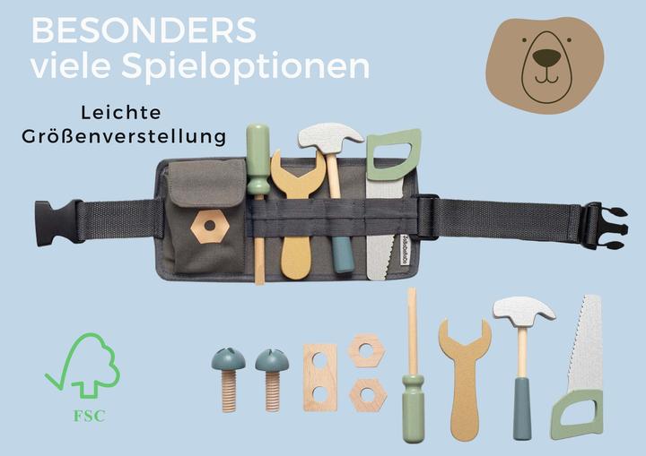 Actual product image Activity Board Tool belt, tool boy, wooden toy boy, gift for boys, wooden tool toy