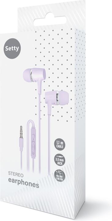 Immagine prodotto Setty auricolari a filo SPD-J-29 lilla (Cablato)