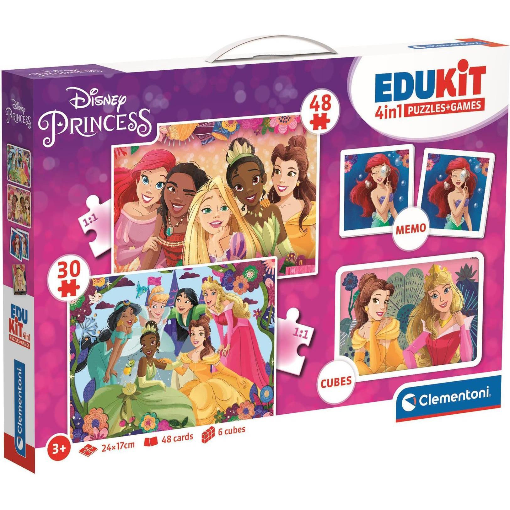 Clementoni Edukit 4 in 1 - Prinzessin (4 Teile)